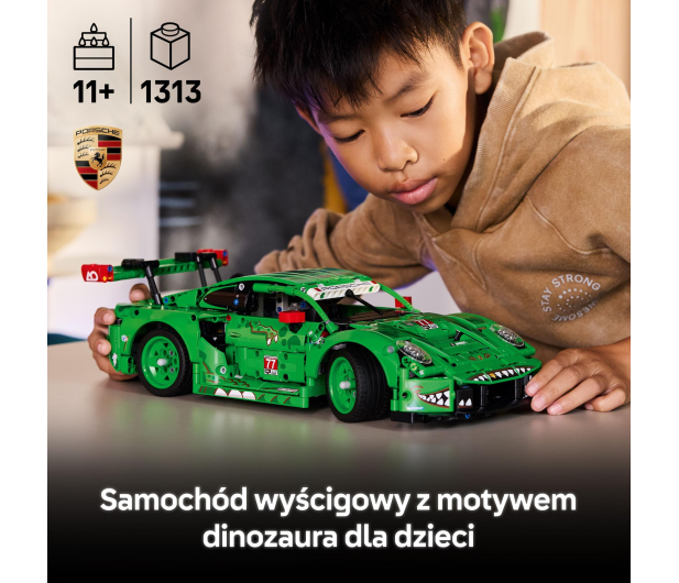 LEGO TECHNIC 42224 Samochód porsche 911 gt3 r rexy ao racing - 1473451 - zdjęcie 4